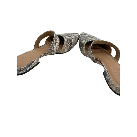 Able Joselyne Reptile Embossed Leather Pointed Toe Slip On Flats Shoes Size 8.5 - Picture 10 of 16